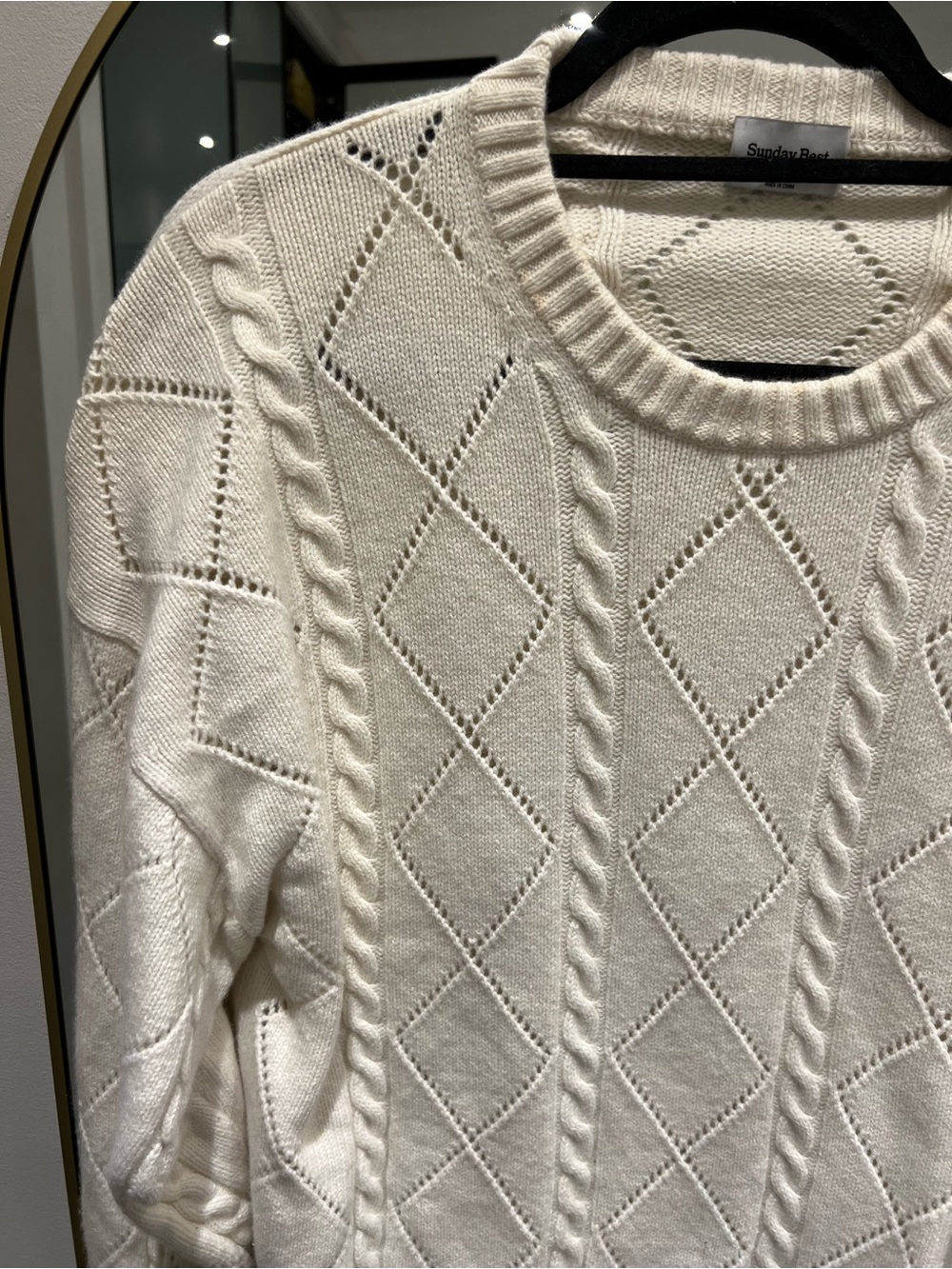 Sunday best Peggy sweater in light birch